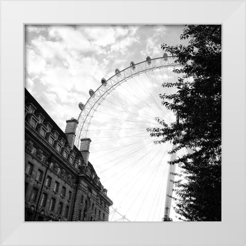 London Scene III White Modern Wood Framed Art Print by Navas, Emily