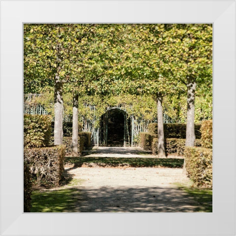 Parisian Stroll II White Modern Wood Framed Art Print by Navas, Emily
