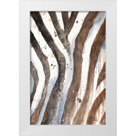 Watercolor Animal Skin II White Modern Wood Framed Art Print by Pinto, Patricia