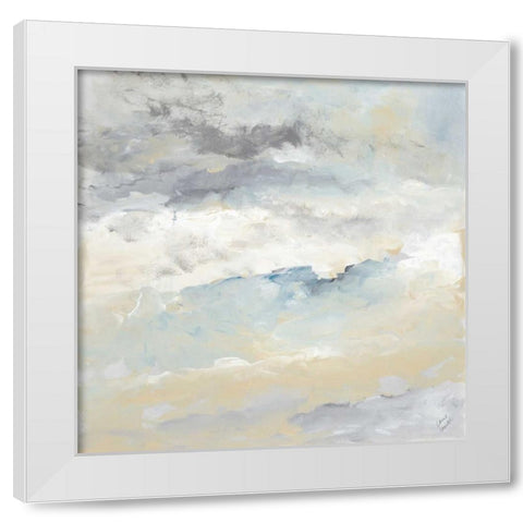 Sea Meets Sky I White Modern Wood Framed Art Print by Loreth, Lanie