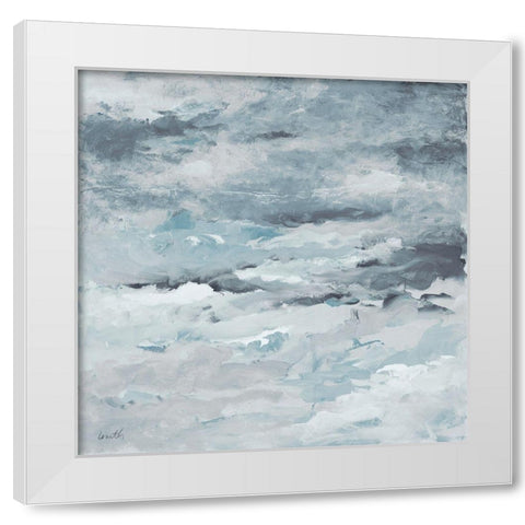 Sea Meets Storm II White Modern Wood Framed Art Print by Loreth, Lanie