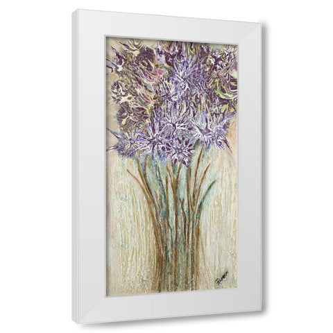 Lavender Strong I White Modern Wood Framed Art Print by Gonzalez, Roberto