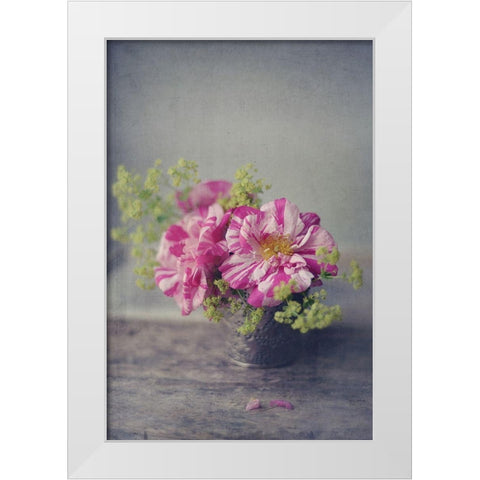 Summer Blooms White Modern Wood Framed Art Print by Gardner, Sarah