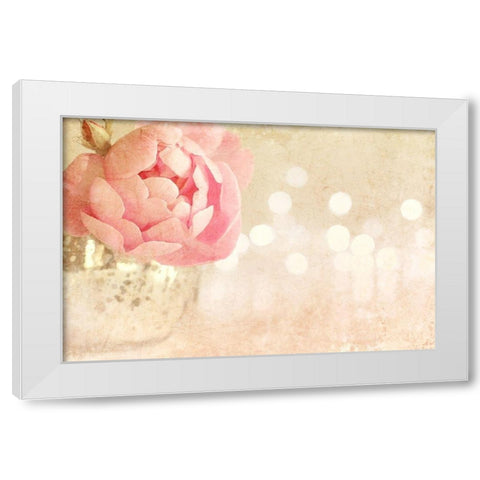 Spotlight Blooms White Modern Wood Framed Art Print by Gardner, Sarah