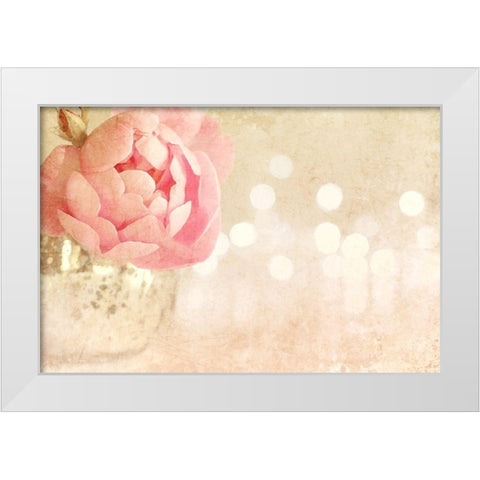 Spotlight Blooms White Modern Wood Framed Art Print by Gardner, Sarah