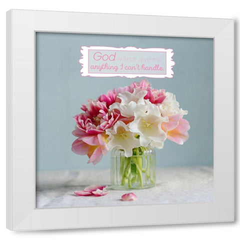 He Will Not Fail Me White Modern Wood Framed Art Print by Gardner, Sarah