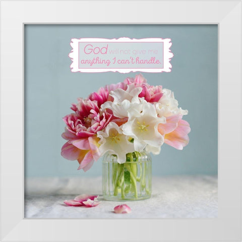 He Will Not Fail Me White Modern Wood Framed Art Print by Gardner, Sarah