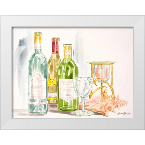Coastal Happy Hour II White Modern Wood Framed Art Print by Baliko, Linda