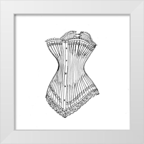 Elegant Paris Element White Modern Wood Framed Art Print by Baliko, Linda