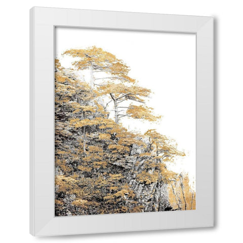 Immortal Pine White Modern Wood Framed Art Print by Lake, Shelley