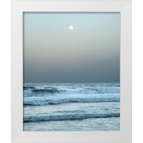 Daytona Gray II White Modern Wood Framed Art Print by Nawrocke, Bruce