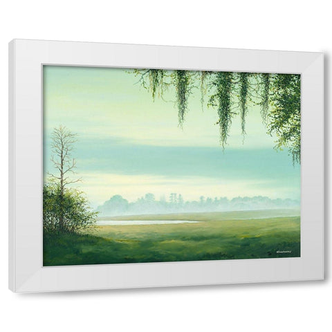 Winter Begins White Modern Wood Framed Art Print by Nawrocke, Bruce