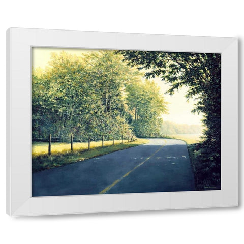 The Day Before White Modern Wood Framed Art Print by Nawrocke, Bruce