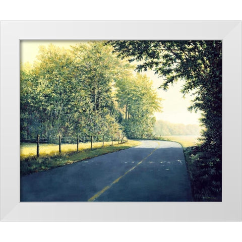 The Day Before White Modern Wood Framed Art Print by Nawrocke, Bruce