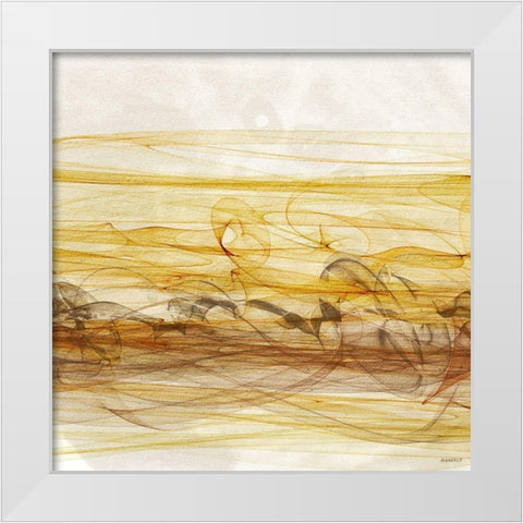 Sunshine Dance I White Modern Wood Framed Art Print by Meneely, Dan