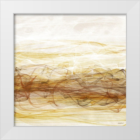 Sunshine Dance II White Modern Wood Framed Art Print by Meneely, Dan