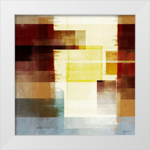 Luck of Autumn I White Modern Wood Framed Art Print by Meneely, Dan