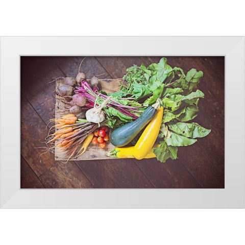 Fresh Organic II White Modern Wood Framed Art Print by Poynter, Kelly