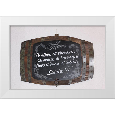 Salute White Modern Wood Framed Art Print by Coppel, Anna