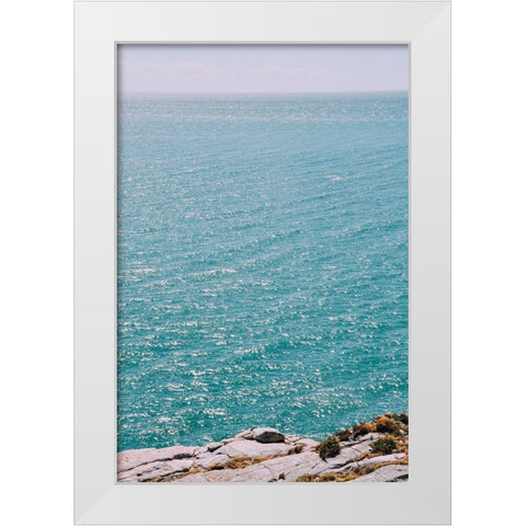 Sparkling Waters White Modern Wood Framed Art Print by Bill Carson Photography