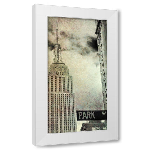 Park Ave View Sepia White Modern Wood Framed Art Print by Bill Carson Photography