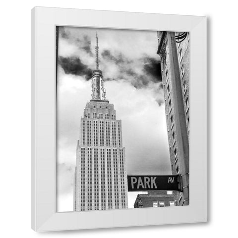 Park Ave View White Modern Wood Framed Art Print by Bill Carson Photography