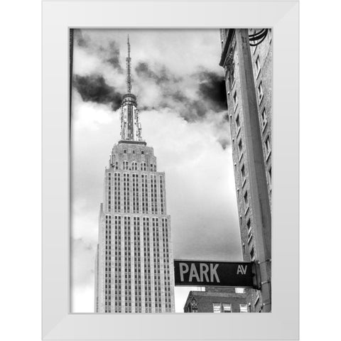 Park Ave View White Modern Wood Framed Art Print by Bill Carson Photography