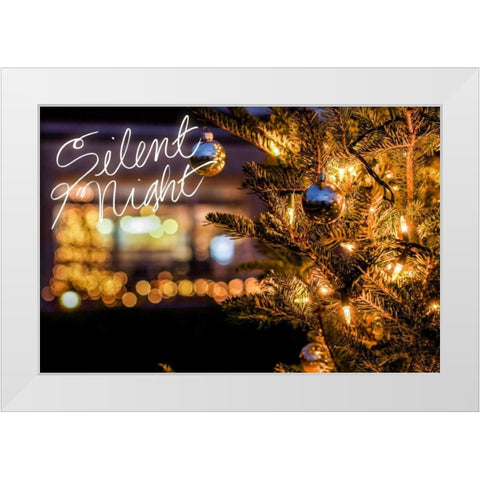 Silent Night White Modern Wood Framed Art Print by Bill Carson Photography