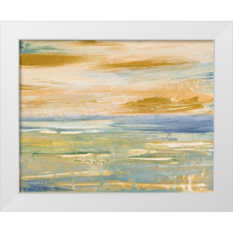 Ocean Calm White Modern Wood Framed Art Print by Loreth, Lanie