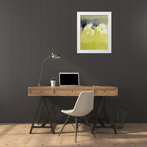 Space To Think White Modern Wood Framed Art Print by Loreth, Lanie