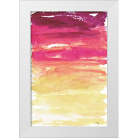 Watercolor Paper I White Modern Wood Framed Art Print by Medley, Elizabeth