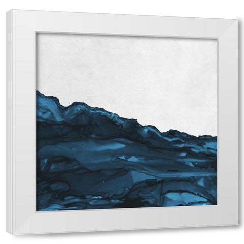 Royal Blue Escape II White Modern Wood Framed Art Print by Medley, Elizabeth