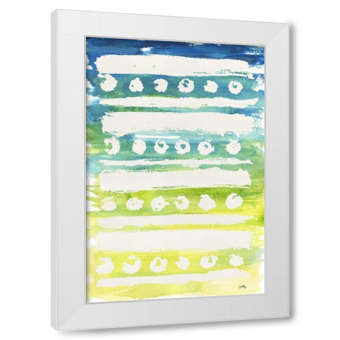 Watercolor Pattern IV White Modern Wood Framed Art Print by Medley, Elizabeth