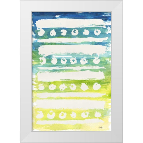 Watercolor Pattern IV White Modern Wood Framed Art Print by Medley, Elizabeth