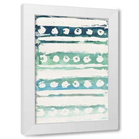 Watercolor Pattern VI White Modern Wood Framed Art Print by Medley, Elizabeth