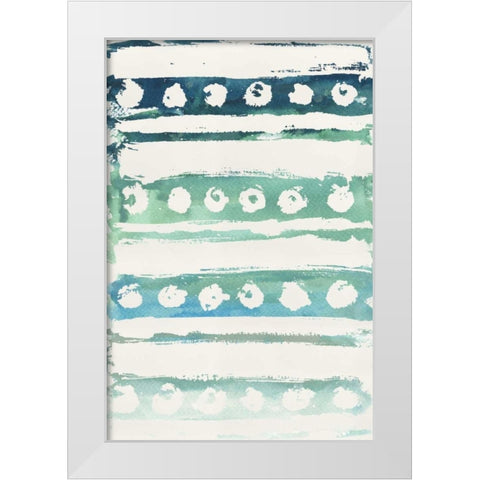 Watercolor Pattern VI White Modern Wood Framed Art Print by Medley, Elizabeth