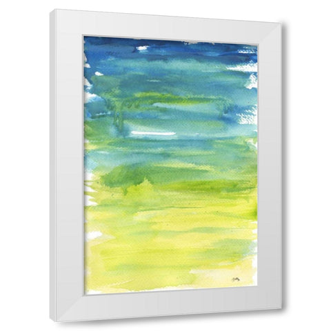 Watercolor Paper II White Modern Wood Framed Art Print by Medley, Elizabeth