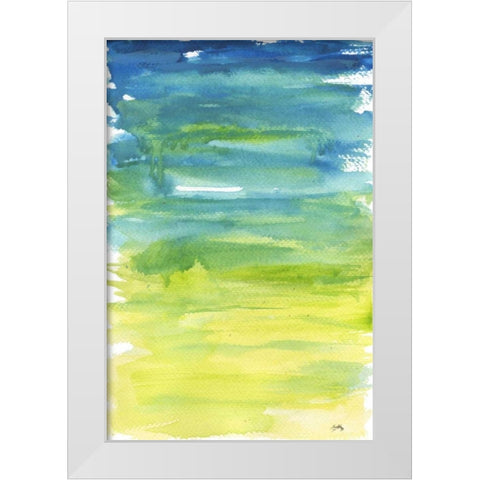 Watercolor Paper II White Modern Wood Framed Art Print by Medley, Elizabeth