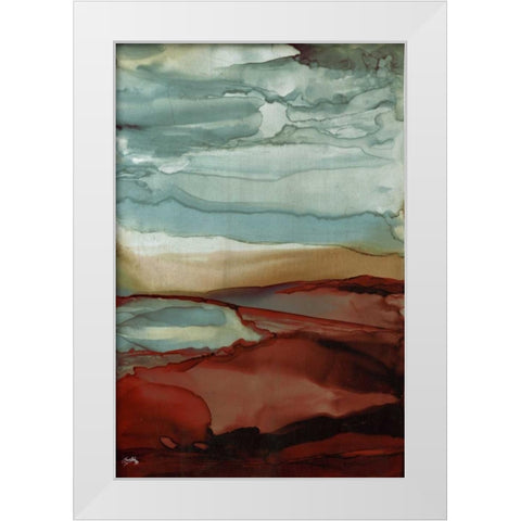 New Sky White Modern Wood Framed Art Print by Medley, Elizabeth