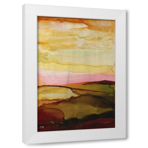 Dawning Sky White Modern Wood Framed Art Print by Medley, Elizabeth