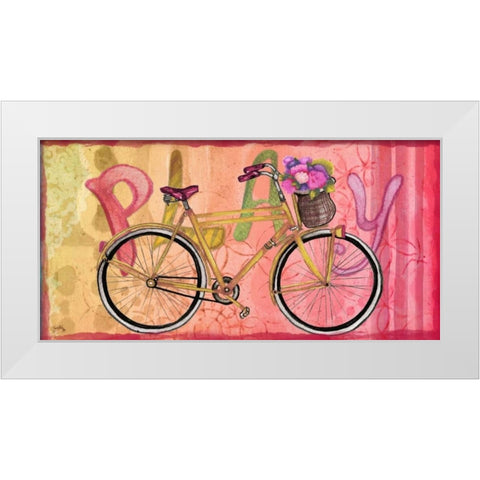 Sing and Play Bike II White Modern Wood Framed Art Print by Medley, Elizabeth