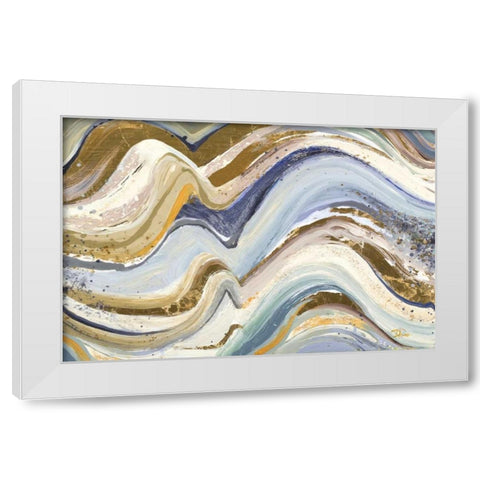 Earth Tone New Concept White Modern Wood Framed Art Print by Pinto, Patricia