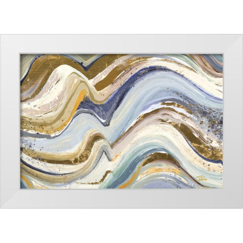 Earth Tone New Concept White Modern Wood Framed Art Print by Pinto, Patricia