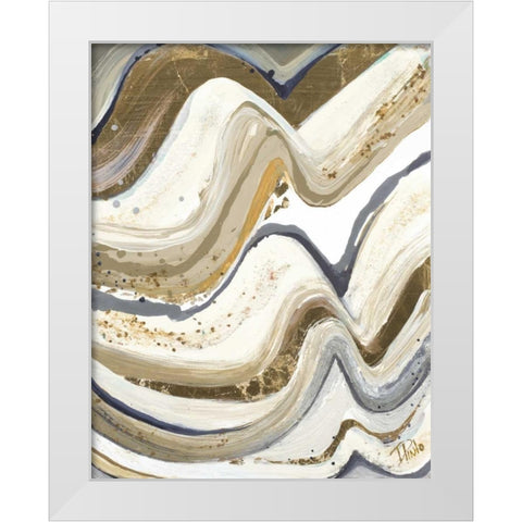 New Concept Neutral White Modern Wood Framed Art Print by Pinto, Patricia