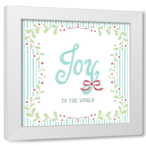 Christmas Wreath IV White Modern Wood Framed Art Print by Metz, Andi