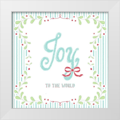 Christmas Wreath IV White Modern Wood Framed Art Print by Metz, Andi