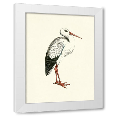 Bird II on Cream White Modern Wood Framed Art Print by Piddix