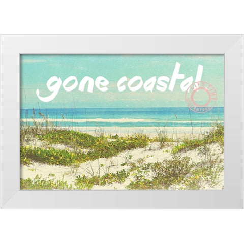Gone Coastal White Modern Wood Framed Art Print by Peck, Gail