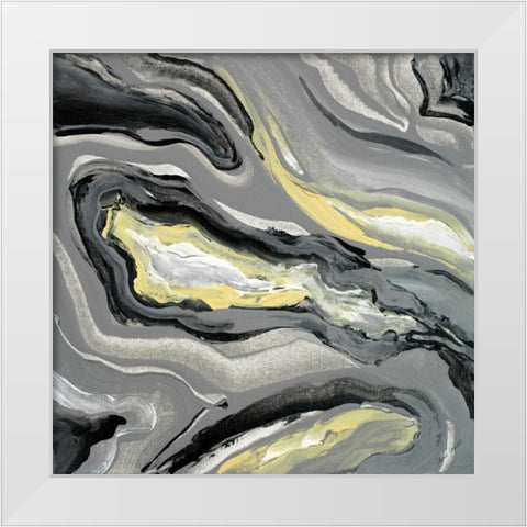 Graceful Geode White Modern Wood Framed Art Print by Loreth, Lanie