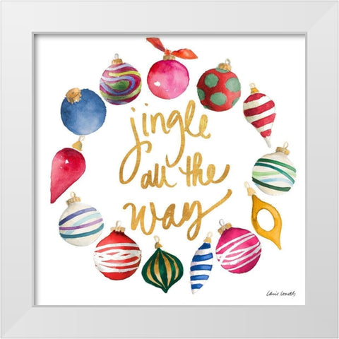 The Ornament Season II White Modern Wood Framed Art Print by Loreth, Lanie